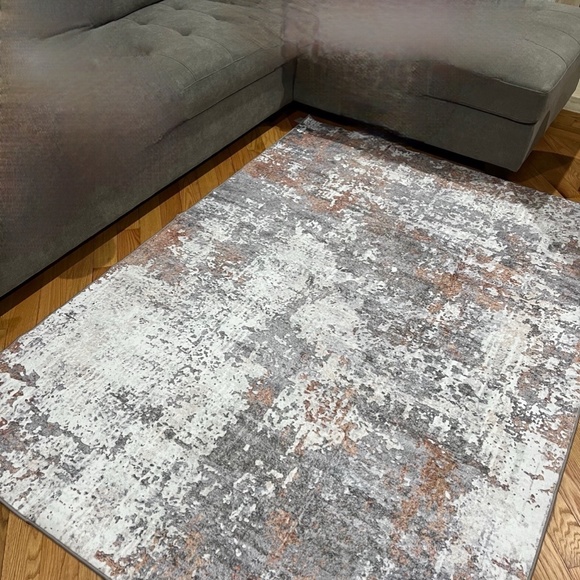 NEW - Befbee Mina Stone 5x7 Washable Rug - Picture 2 of 2